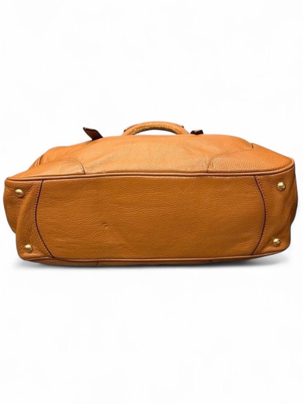Rare Vintage Prada Vitello Daino Leather Satchel Tote Brown - Picture 6 of 14